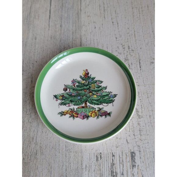 Spode 4" Christmas tree plate ceramic xmas - Picture 1 of 5